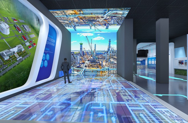 長春城市LNG應(yīng)急調(diào)峰儲配站工業(yè)旅游展廳設(shè)計(jì)效果圖